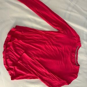 Women's Pink Long Sleeve Top - Small